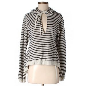Hard Tail Striped Slouchy Hooded Pullover Size XS